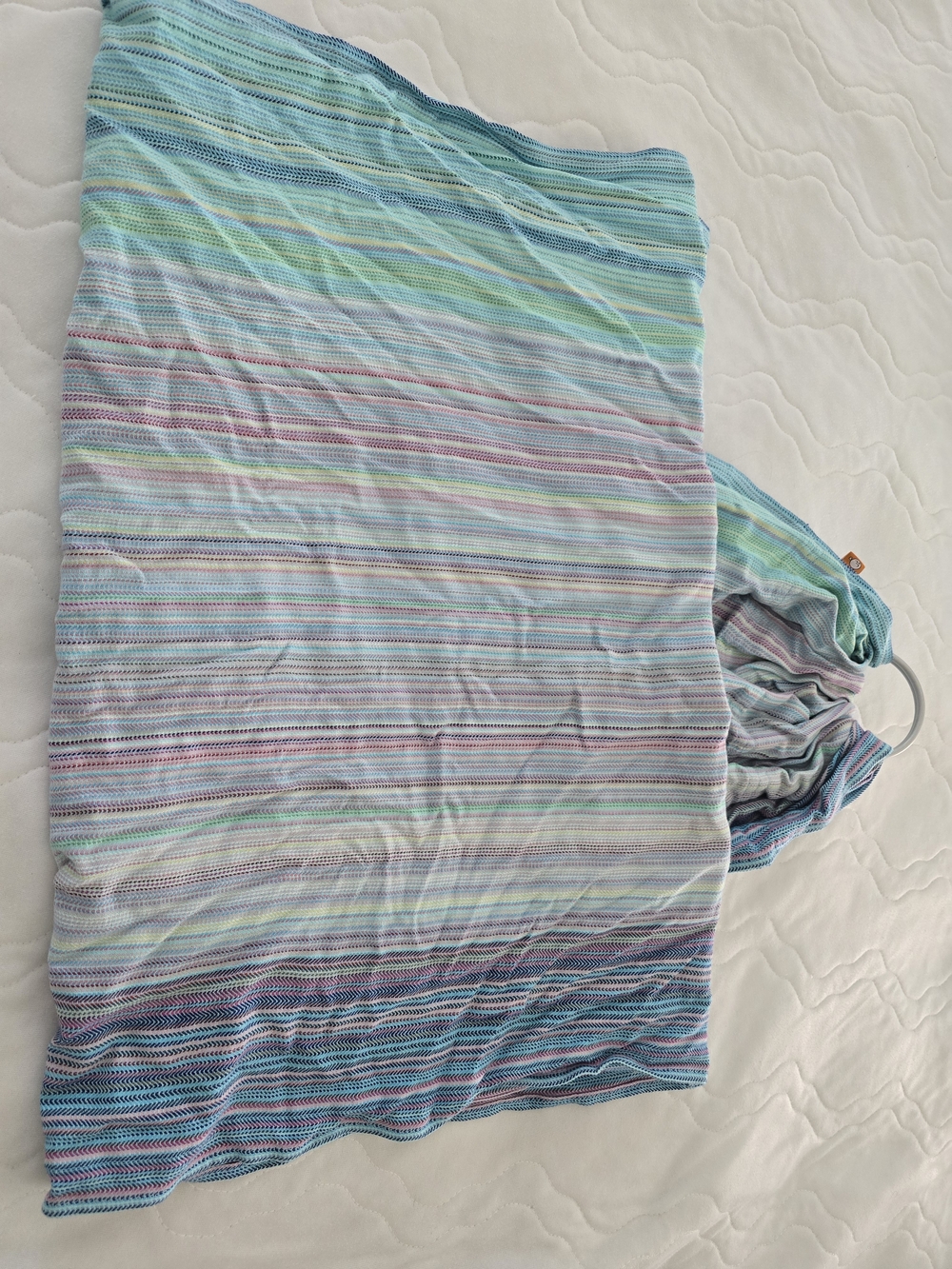 Tula Pastel Striped Ring Sling in Blue, Green, Purple
